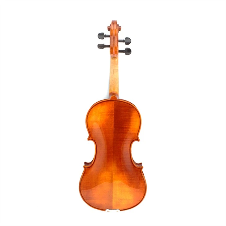 Brown Gloss Student Solid Violin For Pratice