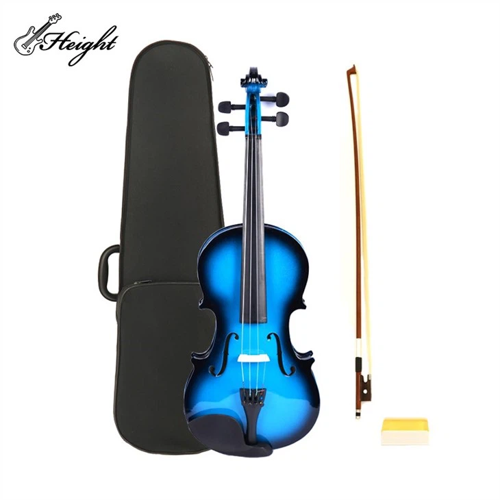 Violin With Solid Wood 4/4 Full Size With Case, Bow, And Rosin
